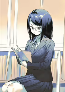 Page 3 of Toshokan de Hassan Shichau Futanari Megane-chan - preview thumbnail