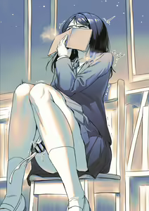 Page 4 of Toshokan de Hassan Shichau Futanari Megane-chan - preview thumbnail