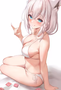 Page 3 of Shirakami Fubuki "Mizugi" - preview thumbnail