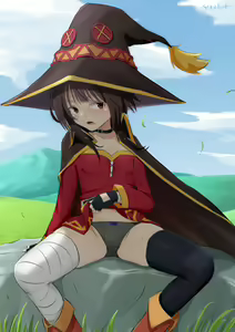 Bakuretsu Ren Maebarai Minuki Megumin + 3-ten Douji Semerare Sex Megumin — hentai manga cover on Fhentai