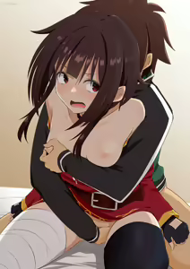 Page 13 of Bakuretsu Ren Maebarai Minuki Megumin + 3-ten Douji Semerare Sex Megumin - preview thumbnail