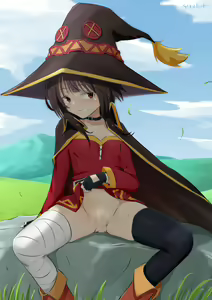 Page 6 of Bakuretsu Ren Maebarai Minuki Megumin + 3-ten Douji Semerare Sex Megumin - preview thumbnail