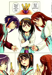 Page 2 of Suzumiya Haruhi no Nisemono | Drawing Lots (decensored) - preview thumbnail