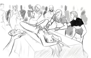 Page 19 of Impalement-A selection of black and white drawings - preview thumbnail