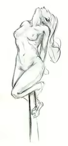 Page 28 of Impalement-A selection of black and white drawings - preview thumbnail