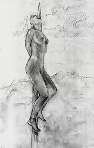 Page 40 of Impalement-A selection of black and white drawings - preview thumbnail