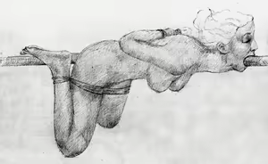 Page 41 of Impalement-A selection of black and white drawings - preview thumbnail