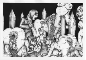 Page 6 of Impalement-A selection of black and white drawings - preview thumbnail