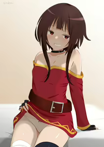 Osasoi Hadaka Megumin + Kurenai Densetsu Bed Scene If Route — hentai manga cover on Fhentai