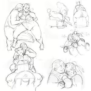 Page 73 of Anguish Battle (Street Fighter / King of fighters ) + site sketches - preview thumbnail