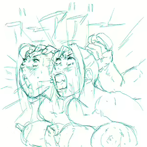 Page 80 of Anguish Battle (Street Fighter / King of fighters ) + site sketches - preview thumbnail