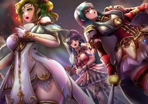 Petrification of the Sacred Stones Heroines and FE Blazing Sword defeated heroines sample images — hentai manga cover on Fhentai