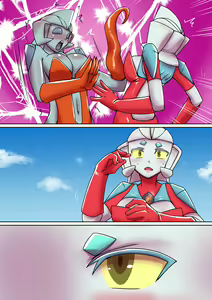 Page 14 of Tokusatsu Heroine Series - Rusty Comet Ch. 5 "Rusty Comet VS Rusty Comet" - preview thumbnail