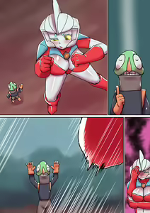 Page 15 of Tokusatsu Heroine Series - Rusty Comet Ch. 5 "Rusty Comet VS Rusty Comet" - preview thumbnail