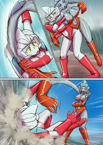 Page 23 of Tokusatsu Heroine Series - Rusty Comet Ch. 5 "Rusty Comet VS Rusty Comet" - preview thumbnail
