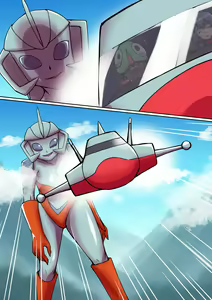Page 3 of Tokusatsu Heroine Series - Rusty Comet Ch. 5 "Rusty Comet VS Rusty Comet" - preview thumbnail