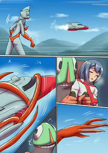 Page 4 of Tokusatsu Heroine Series - Rusty Comet Ch. 5 "Rusty Comet VS Rusty Comet" - preview thumbnail