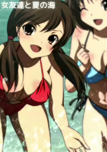 Page 3 of Onna Tomodachi to Natsu no Umi Manga Enshutsuban - preview thumbnail