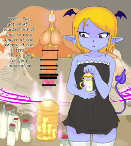Page 3 of Blue girl 4 ② After milking - preview thumbnail