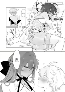 Page 34 of Sora-kun ga Ashinaga Onee-chan-tachi to Ichaicha suru Hon. | Aether flirts with the long legged ladies - preview thumbnail