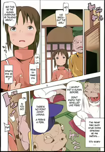 Page 5 of Sen to Chihiro to Ryoujoku no Yuya Ishukan Jigoku no Hibi | Sen and Chihiro and the Bathhouse of Violation: Days of Erotic Hell - preview thumbnail