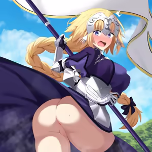 Jeanne D'arc (Fate) ass collection — hentai manga cover on Fhentai