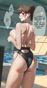 Page 4 of Paizuri Shite Kureru Suieibu Komon no Sensei | The Swimming Club Coach Gives Me A Titfuck - preview thumbnail
