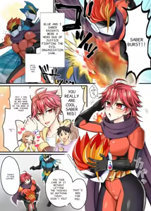 Page 2 of Saber Red ~Seigi no Zako Onna Sentouin Hero~ | Saber Red: The Heroic Female Combatant of Justice - preview thumbnail