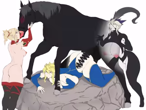 Page 168 of Fate series girls & horse bestiality - preview thumbnail