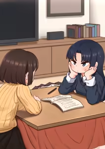 Kotatsu no naka de ashi koki — hentai manga cover on Fhentai