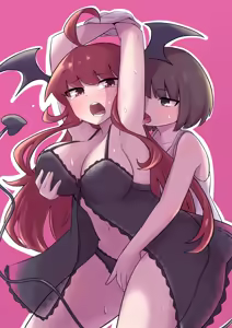 Ubu na Succubus Wakarase Yuri Ecchi | Teaching the Inexperienced Succubus a Lesson with Yuri Sex — hentai manga cover on Fhentai