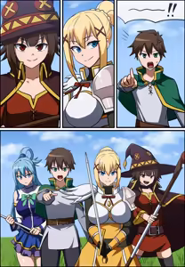 Page 7 of Kazuma Satou / Aqua / Megumin / Darkness 1-3 - preview thumbnail