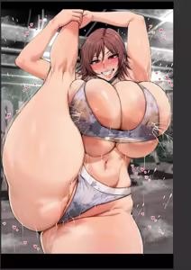 Page 34 of Extra-Large T&A Lovey Training | Tokudai!! Dekachichi, Dekashiri Icha Love Training (decensored) - preview thumbnail