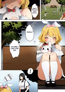 skeb Yuri Ecchi Manga | La Loli Fugitiva y la Onee-san Futanari (decensored) - hentai manga cover image