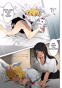 Page 5 of skeb Yuri Ecchi Manga | La Loli Fugitiva y la Onee-san Futanari (decensored) - preview thumbnail