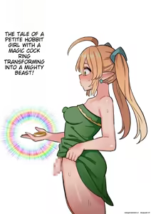 Tanshou Houkei Futanari Hobbit Shoujo ga Mahou no Yubiwa de Kyokon Seiyoku Monster ni naru Hanashi 1-3 — hentai manga cover on Fhentai