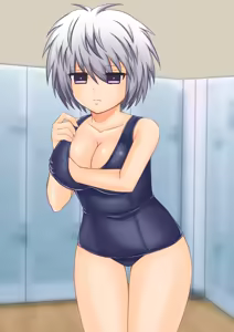 Page 56 of Pool de Muchina Sukusui Loli Kyonyuu Musume to Ecchi na Tokkun - preview thumbnail