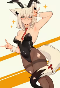 Shirakami/Kurokami Fubuki HQ+Naughty - hentai manga cover image