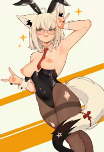 Page 3 of Shirakami/Kurokami Fubuki HQ+Naughty - preview thumbnail