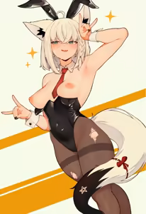 Page 4 of Shirakami/Kurokami Fubuki HQ+Naughty - preview thumbnail