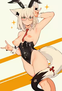 Page 9 of Shirakami/Kurokami Fubuki HQ+Naughty - preview thumbnail