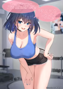 Page 2 of Kronii in the Gym - preview thumbnail