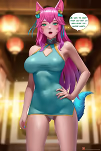 Page 3 of Yae Miko x Ahri - preview thumbnail
