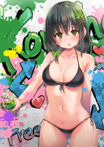 Page 3 of このはちゃん水着イラスト - preview thumbnail