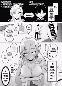 A Story About a Man who Swaps Bodies with a Yankee girl and ends up Having to Satisfy his Old Penis — hentai manga cover on Fhentai