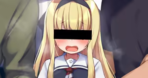 電車の中で痴〇に囲まれ嫌がりながらも感じてしまう - hentai manga cover image