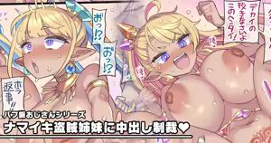 Namaiki Touzoku Shimai ni Nakadashi Seisai — hentai manga cover on Fhentai