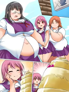 Page 4 of School Girls Weight Gain | 여고생 전학 비만화 만화 - preview thumbnail