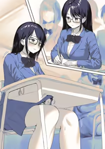 Page 3 of Jugyou de H o Kanchi Shichau Futanari-chan - preview thumbnail