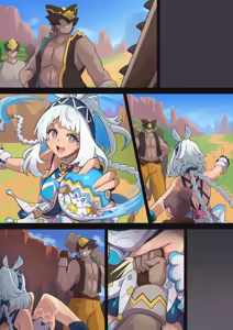 Page 8 of ムアラニがナタの悪い人に負けちゃう漫画 - preview thumbnail